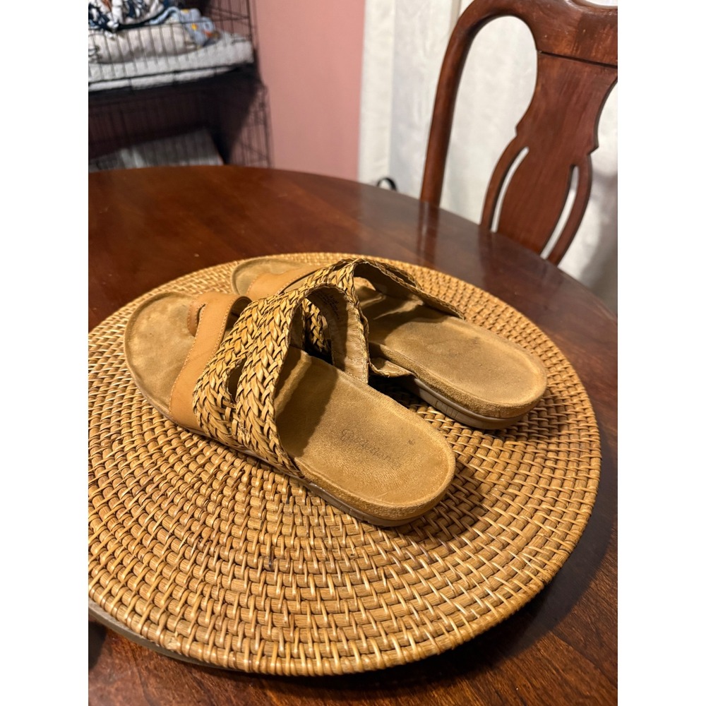 Baretraps Jonelle Tan Braided Toe Loop Slide Sandals Womens 9.5M - Picture 4 of 10